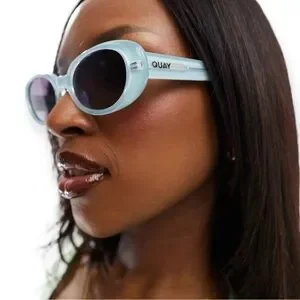 QUAY Felt Cute Sunglasses Pastel Mint Frame Grey Lens Retro Unisex NWT Quay Australia | Accessories | Quay Felt Cute Sunglasses  main image 3